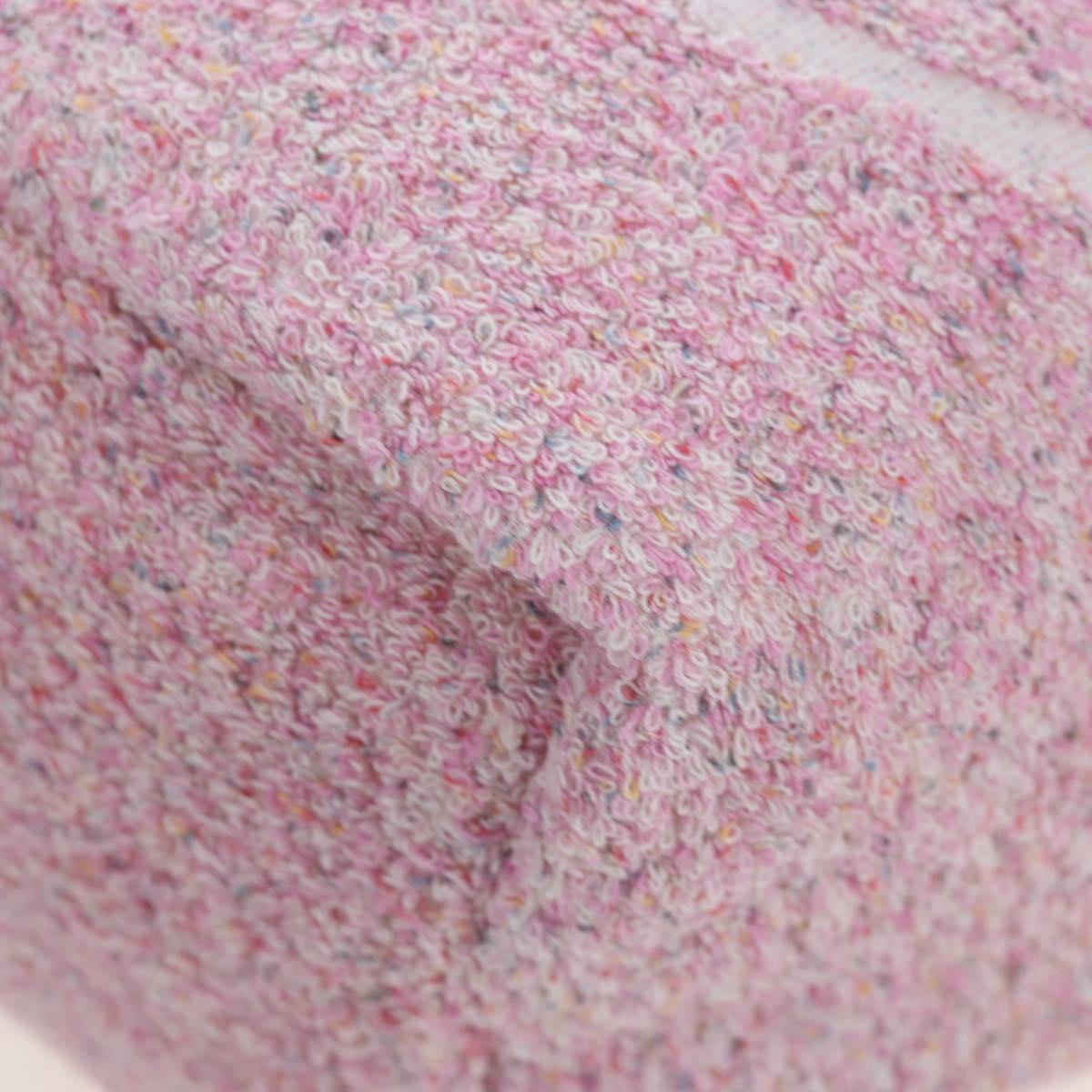CHANEL Big Coco Beach Bag Towel Set Pile Pink CC Auth 200851SAM