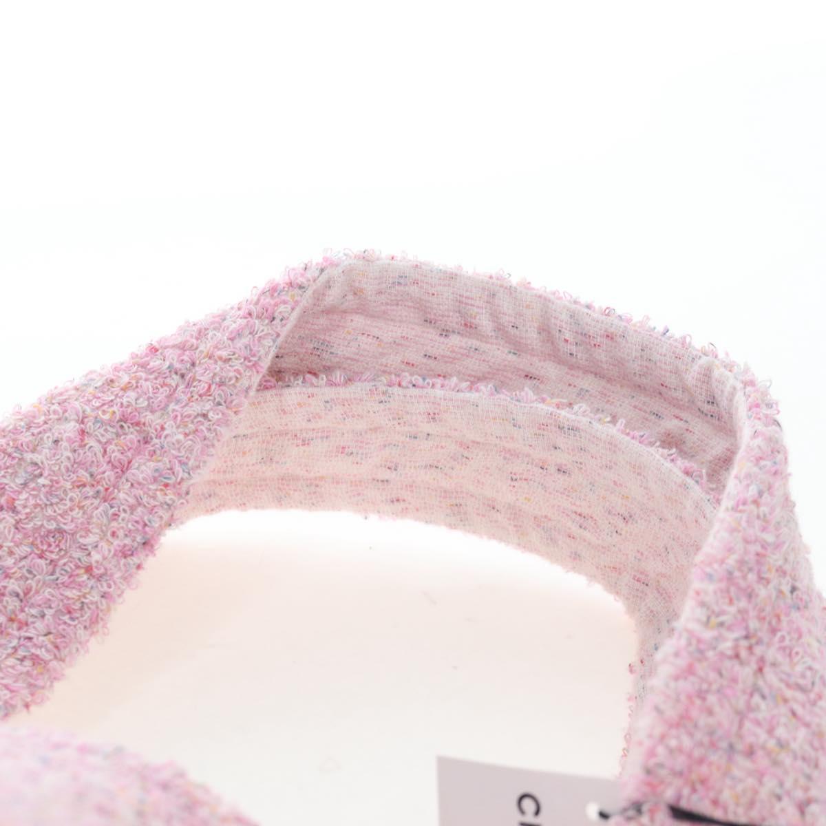 CHANEL Big Coco Beach Bag Towel Set Pile Pink CC Auth 200851SAM