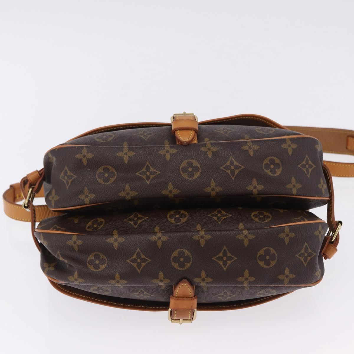 LOUIS VUITTON Monogram Saumur 30 Shoulder Bag M42256 LV Auth 200894V