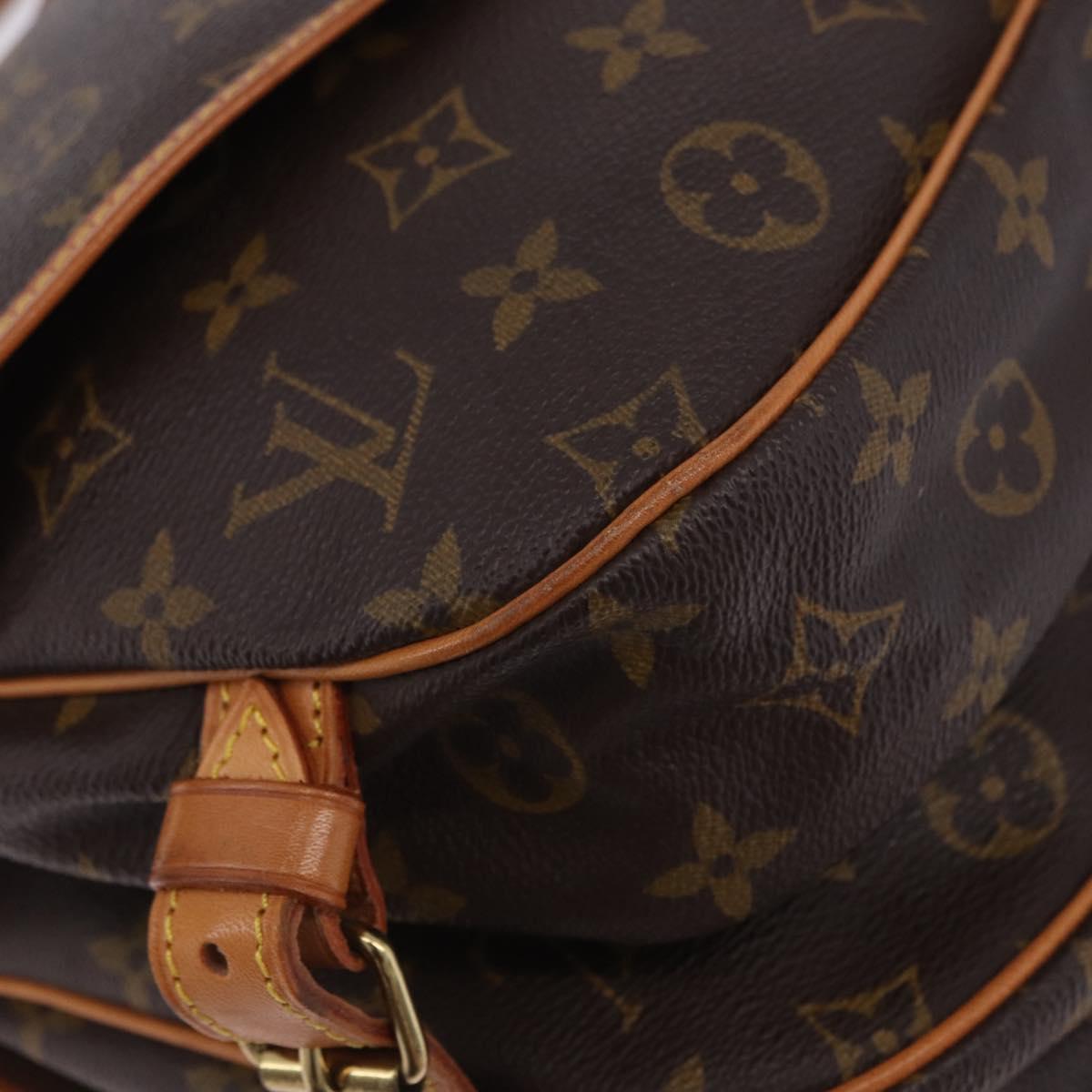 LOUIS VUITTON Monogram Saumur 30 Shoulder Bag M42256 LV Auth 200894V