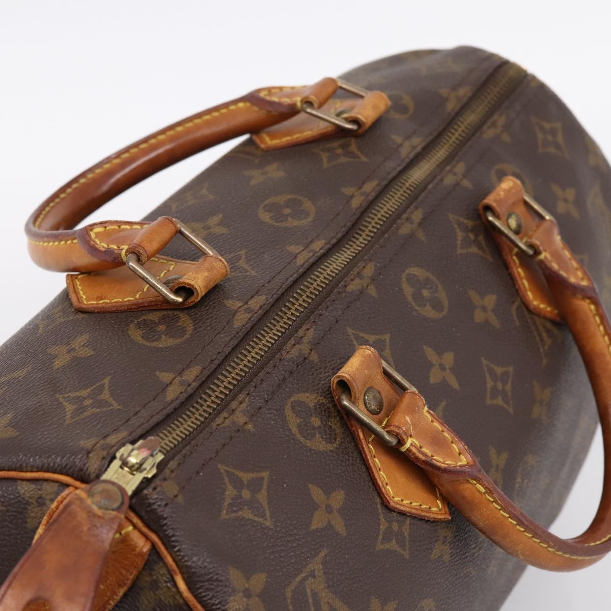 LOUIS VUITTON Monogram Speedy 30 Hand Bag M41526 LV Auth 200896