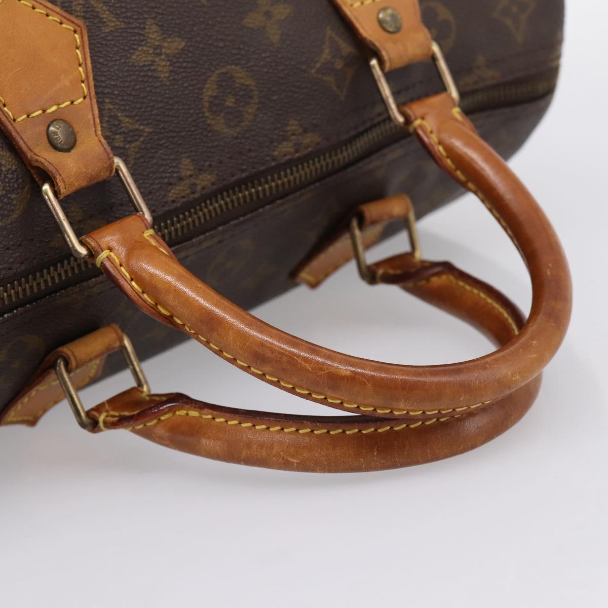 LOUIS VUITTON Monogram Speedy 30 Hand Bag M41526 LV Auth 200896