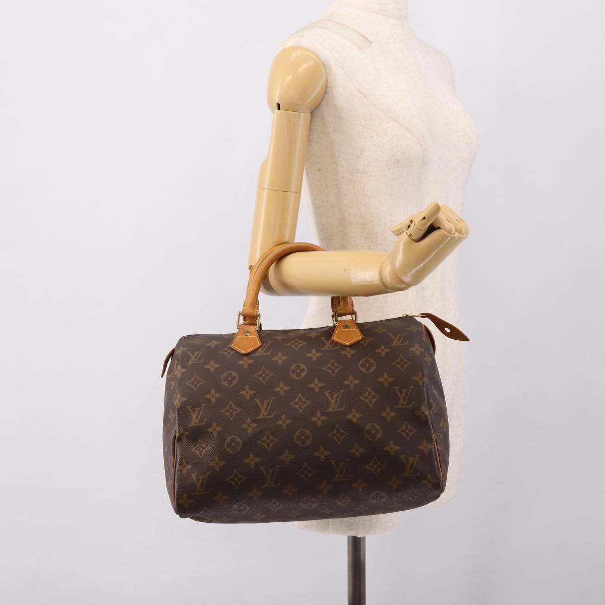 LOUIS VUITTON Monogram Speedy 30 Hand Bag M41526 LV Auth 200911A