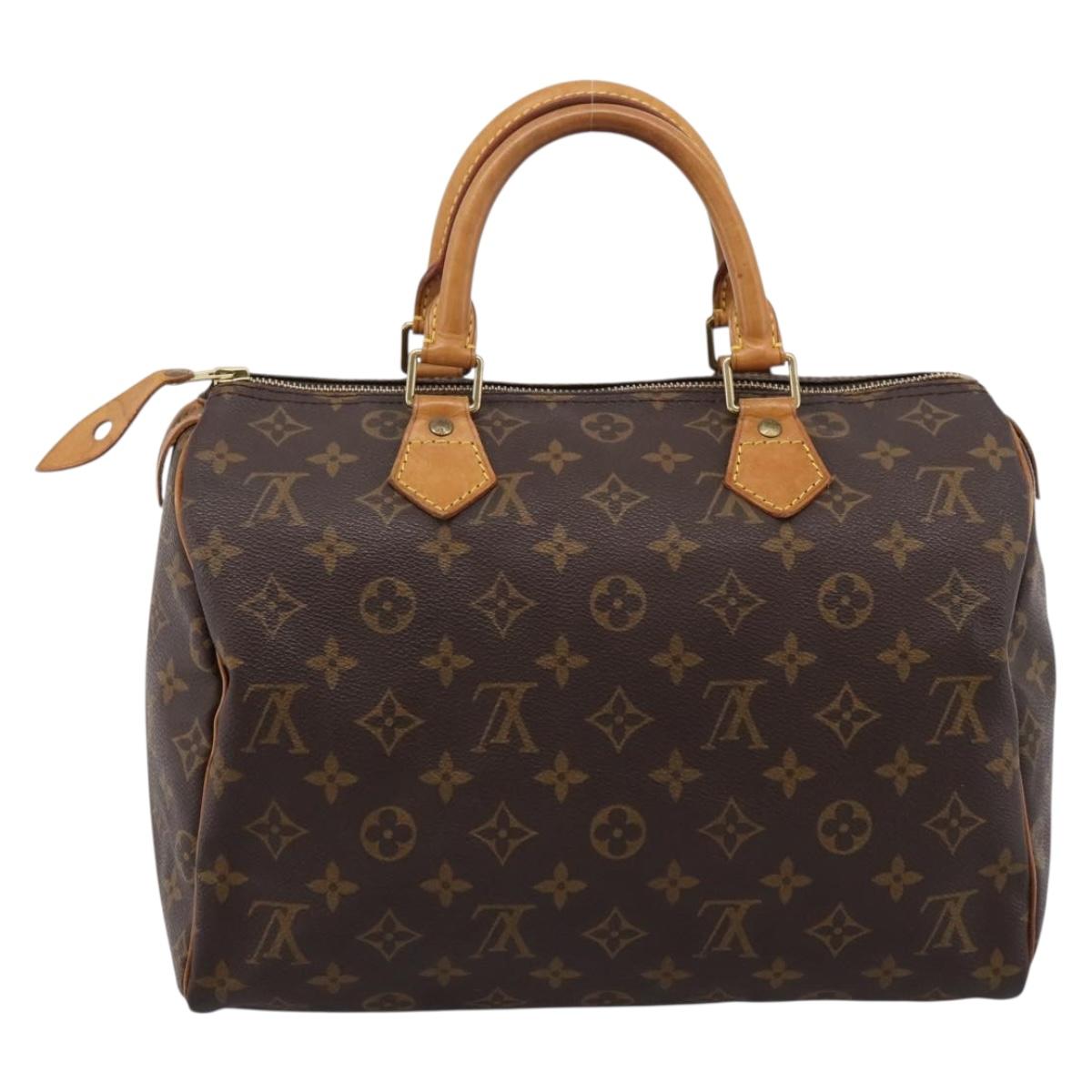 LOUIS VUITTON Monogram Speedy 30 Hand Bag M41526 LV Auth 200911A