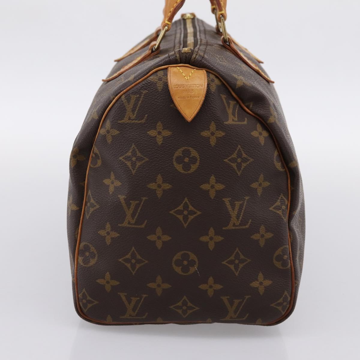 LOUIS VUITTON Monogram Speedy 30 Hand Bag M41526 LV Auth 200911A