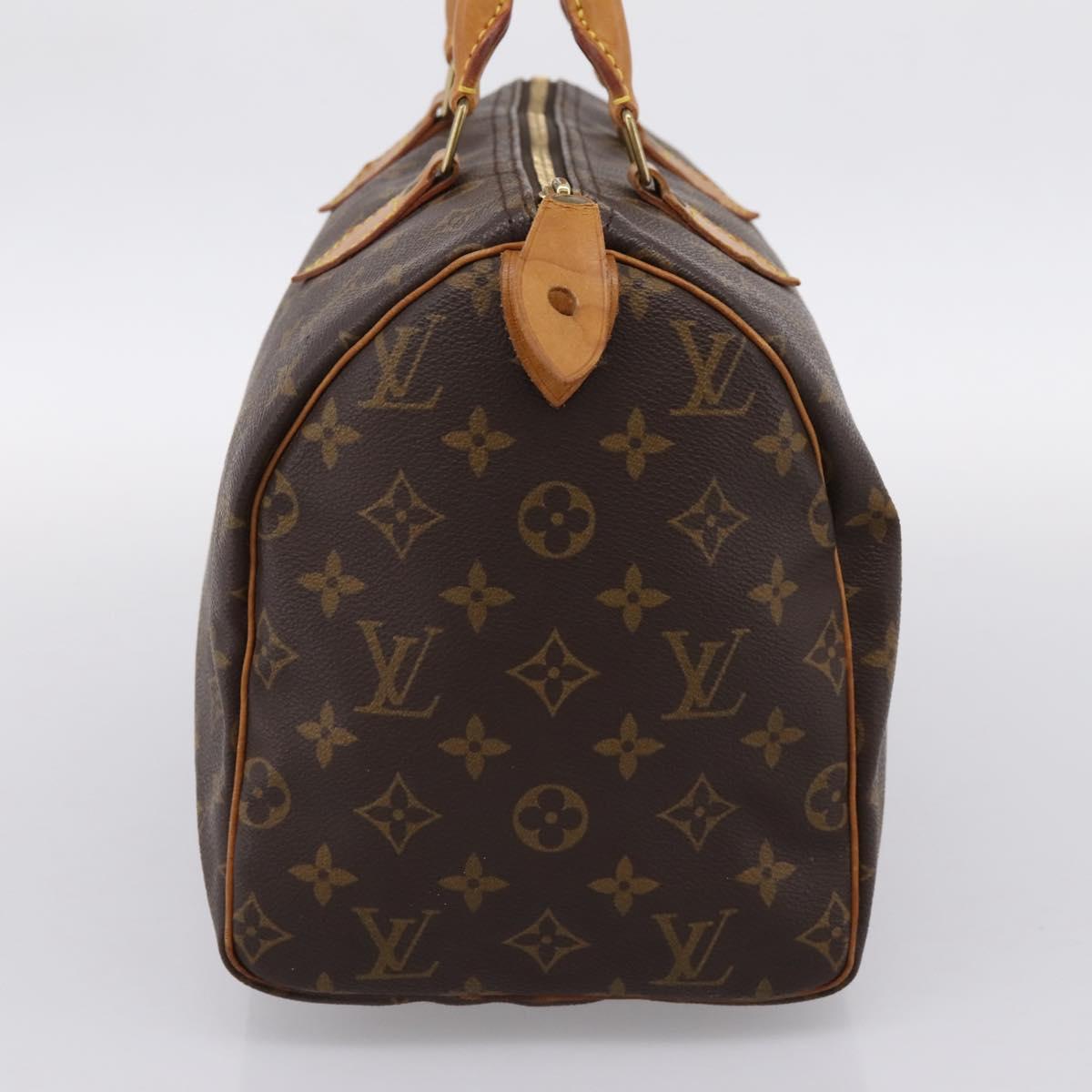 LOUIS VUITTON Monogram Speedy 30 Hand Bag M41526 LV Auth 200911A