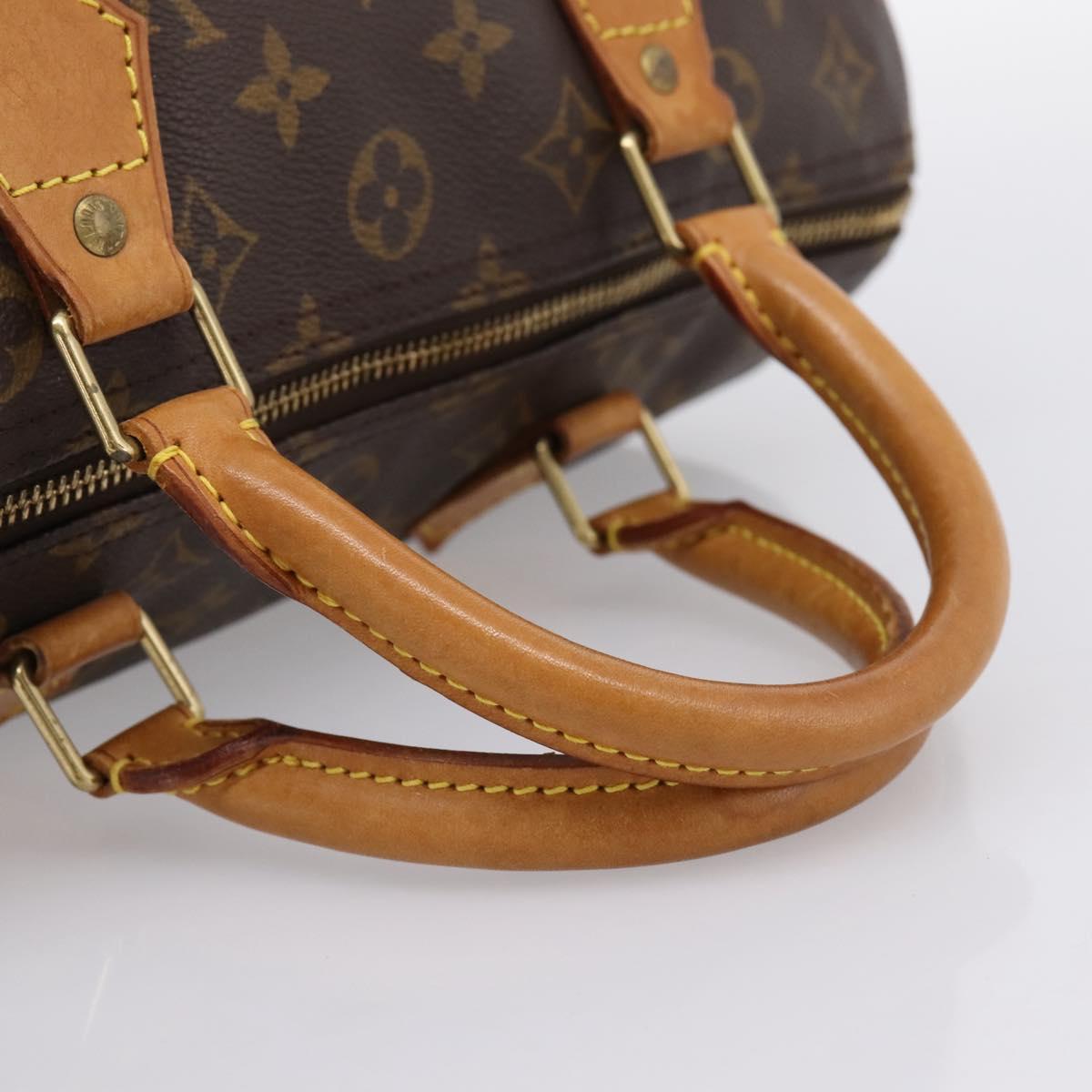 LOUIS VUITTON Monogram Speedy 30 Hand Bag M41526 LV Auth 200911A