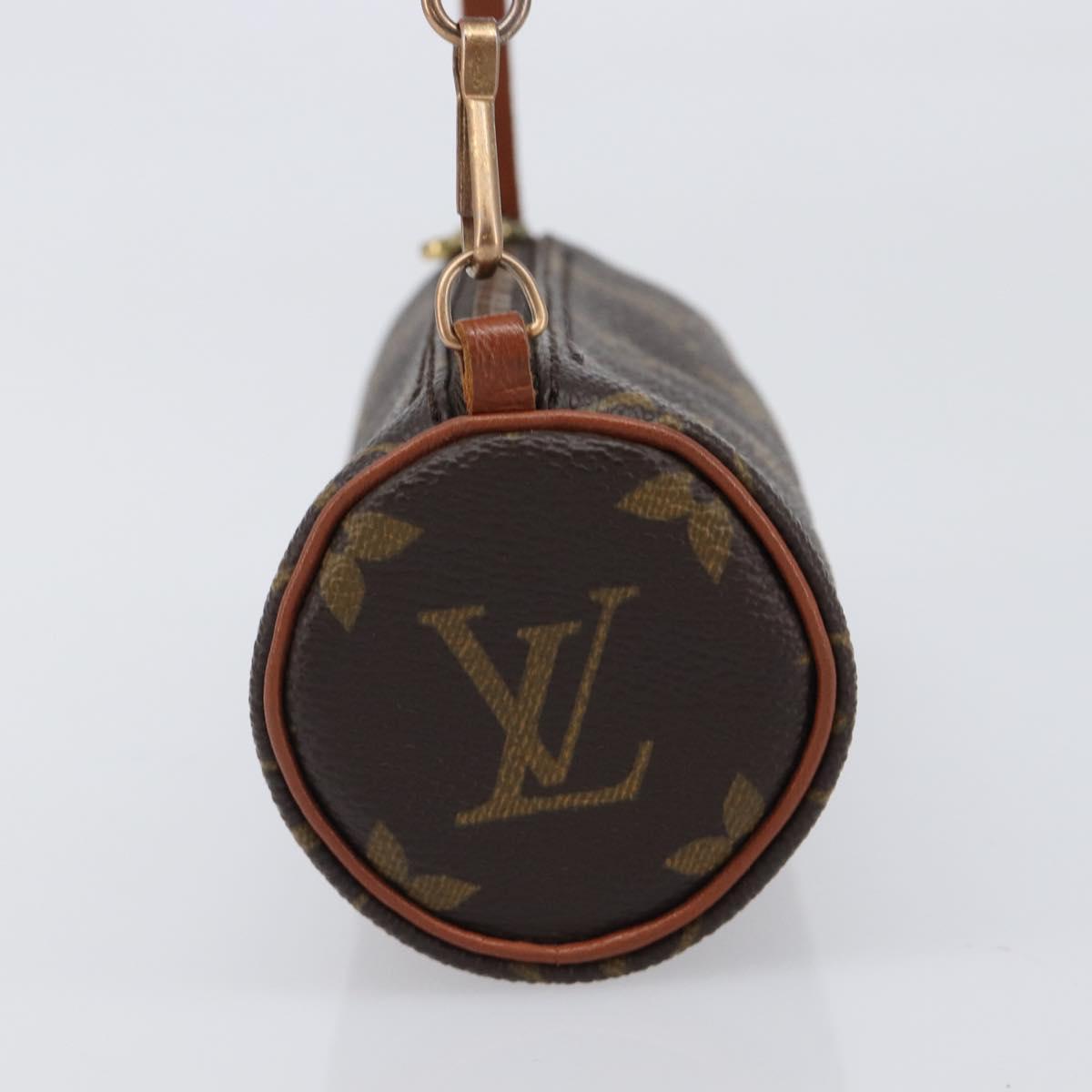 LOUIS VUITTON Monogram Papillon Pouch LV Auth 200931A