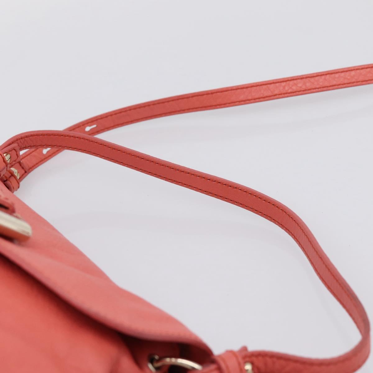 Chloe Lily Hand Bag Leather 2way Pink Gold Auth 200938A