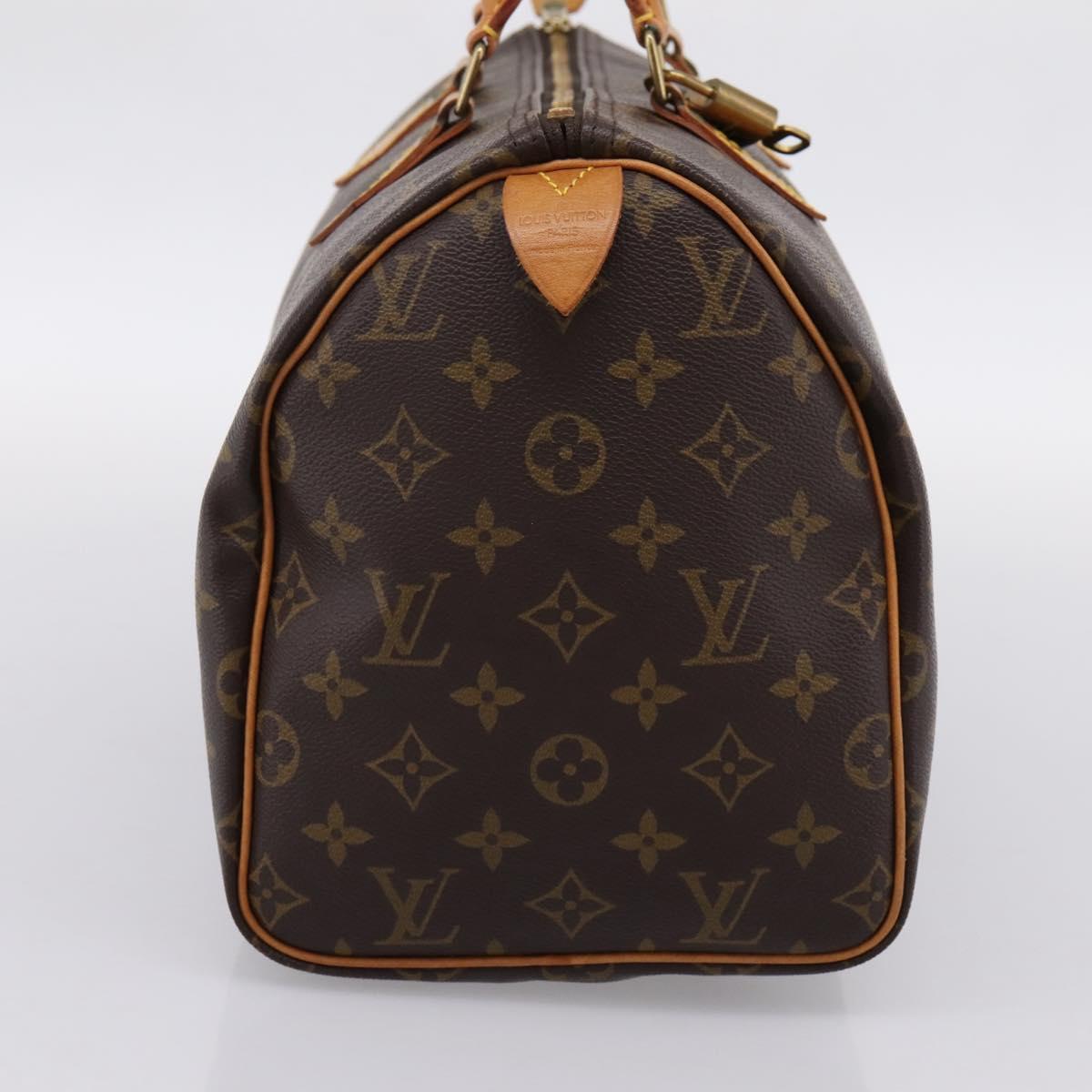 LOUIS VUITTON Monogram Speedy 30 Hand Bag M41526 LV Auth 200954V