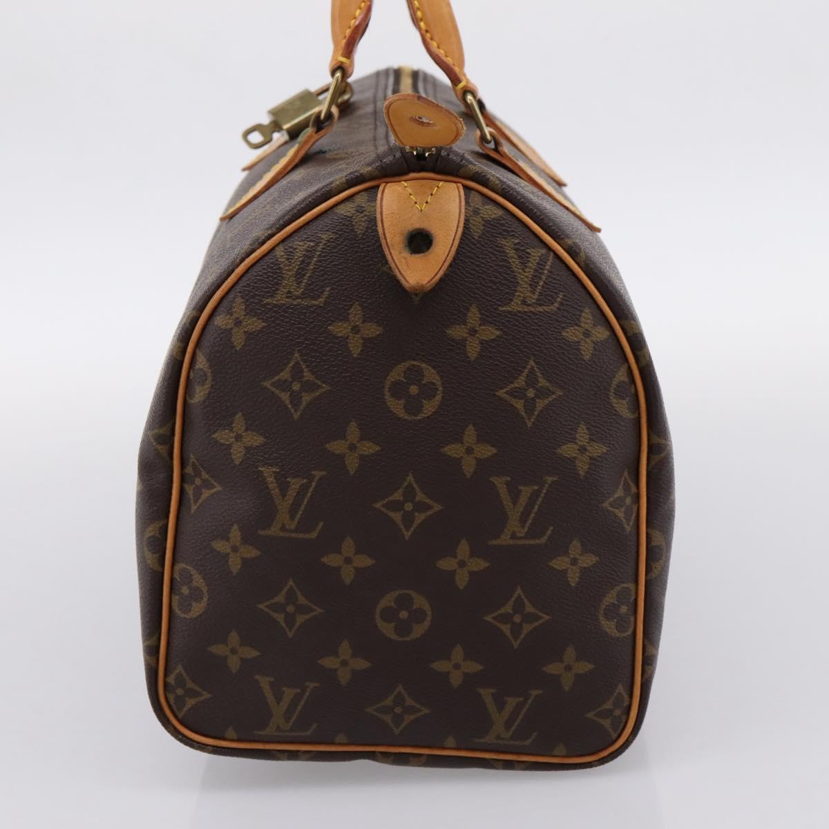 LOUIS VUITTON Monogram Speedy 30 Hand Bag M41526 LV Auth 200954V