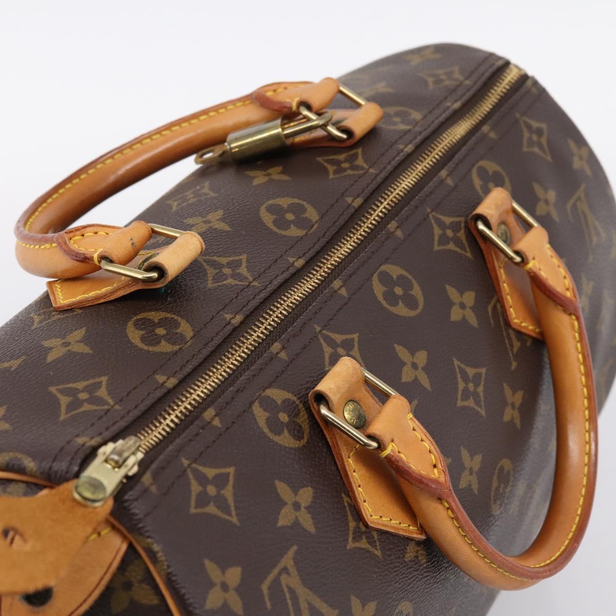 LOUIS VUITTON Monogram Speedy 30 Hand Bag M41526 LV Auth 200954V