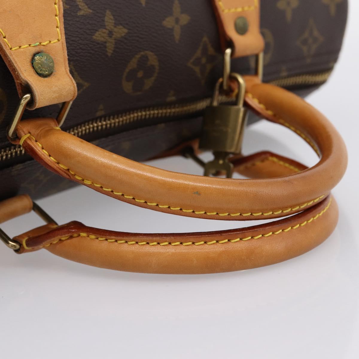 LOUIS VUITTON Monogram Speedy 30 Hand Bag M41526 LV Auth 200954V
