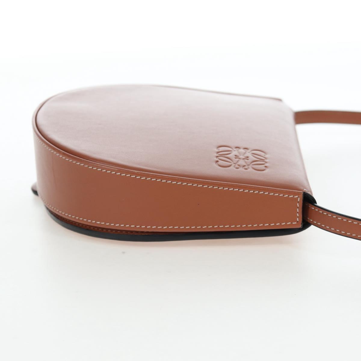 Chloe Shoulder Bag Leather Brown Silver Auth 200956V