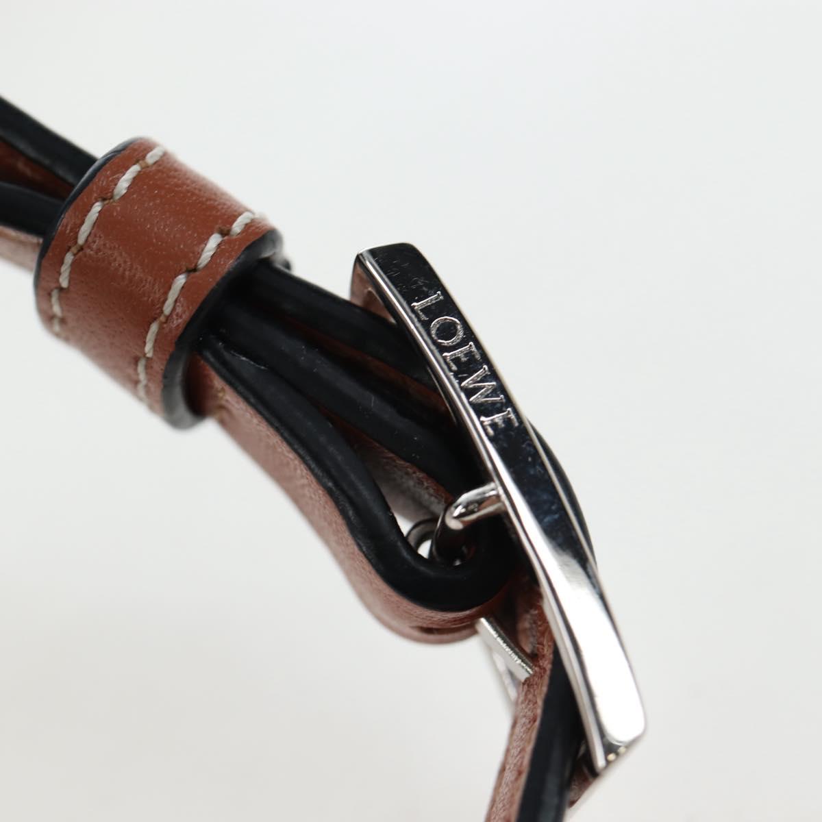 Chloe Shoulder Bag Leather Brown Silver Auth 200956V