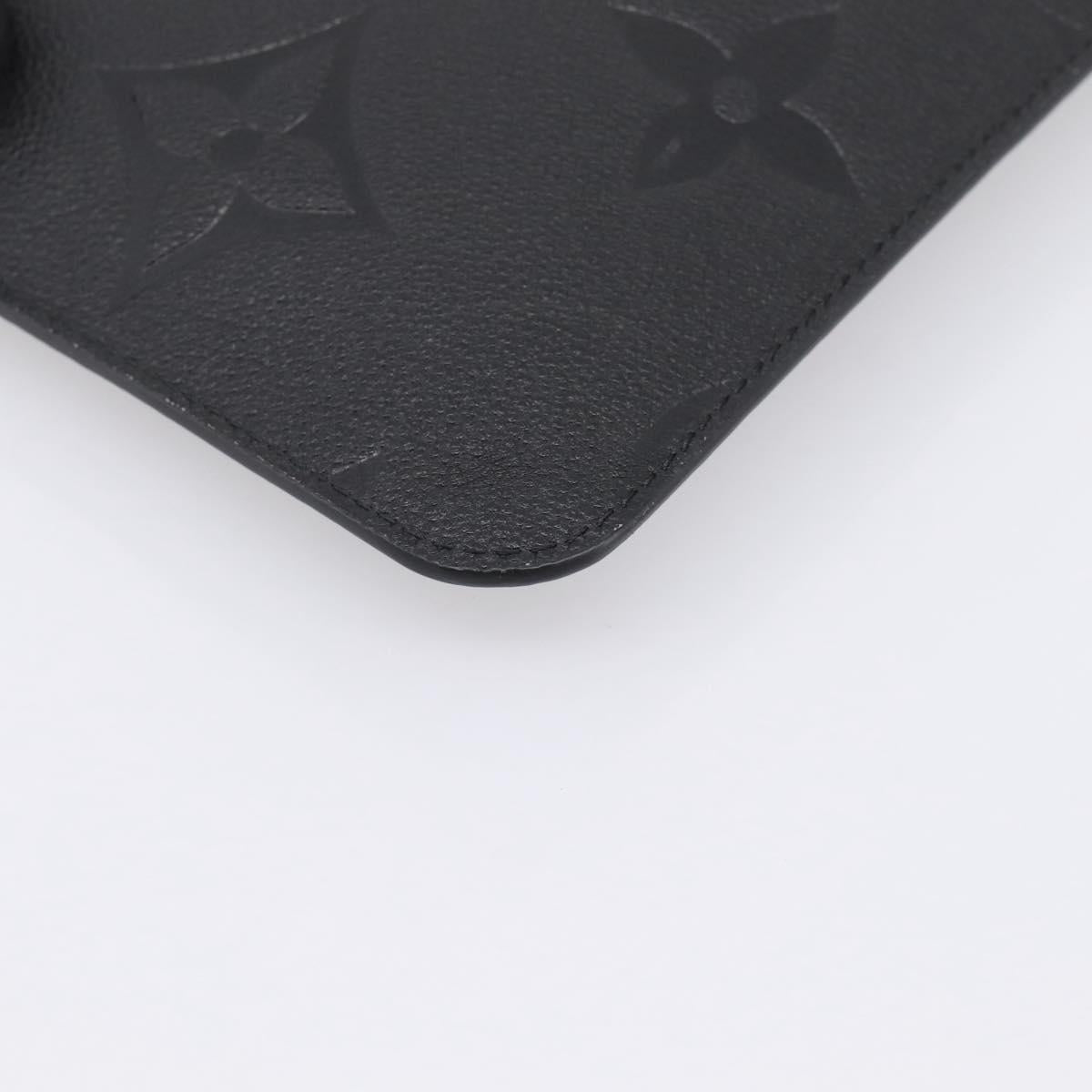 LOUIS VUITTON Monogram Empreinte Neverfull MM Pouch Pouch Black LV Auth 200982V