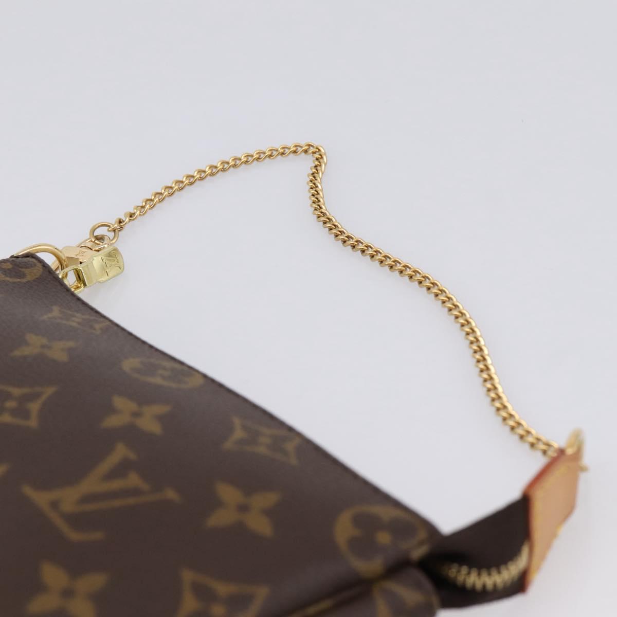 LOUIS VUITTON Monogram Mini Pochette Accessoires Pouch N41667 LV Auth 200984V
