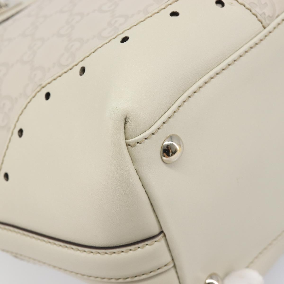 GUCCI GG Canvas Guccissima Tote Bag Leather Ivory Gold 145993 Auth 200986V