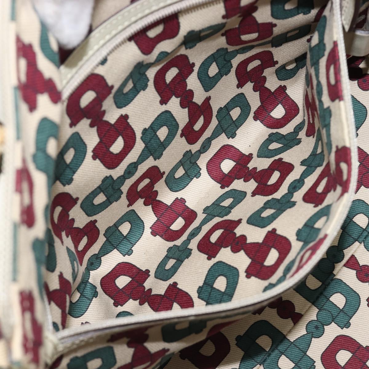 GUCCI GG Canvas Guccissima Tote Bag Leather Ivory Gold 145993 Auth 200986V