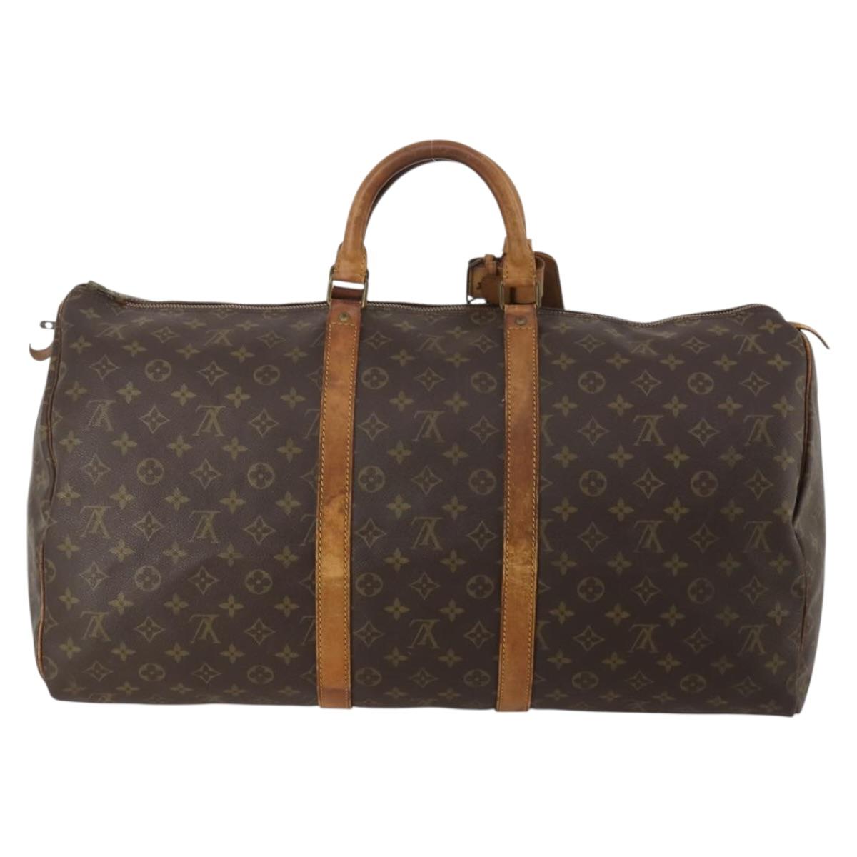 LOUIS VUITTON Monogram Keepall 55 Boston Bag Vintage M41424 LV Auth 200994
