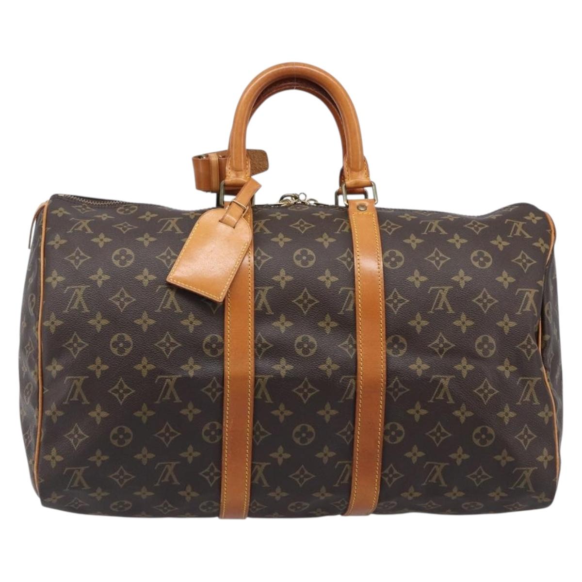 LOUIS VUITTON Monogram Keepall 45 Boston Bag M41428 LV Auth 200995V