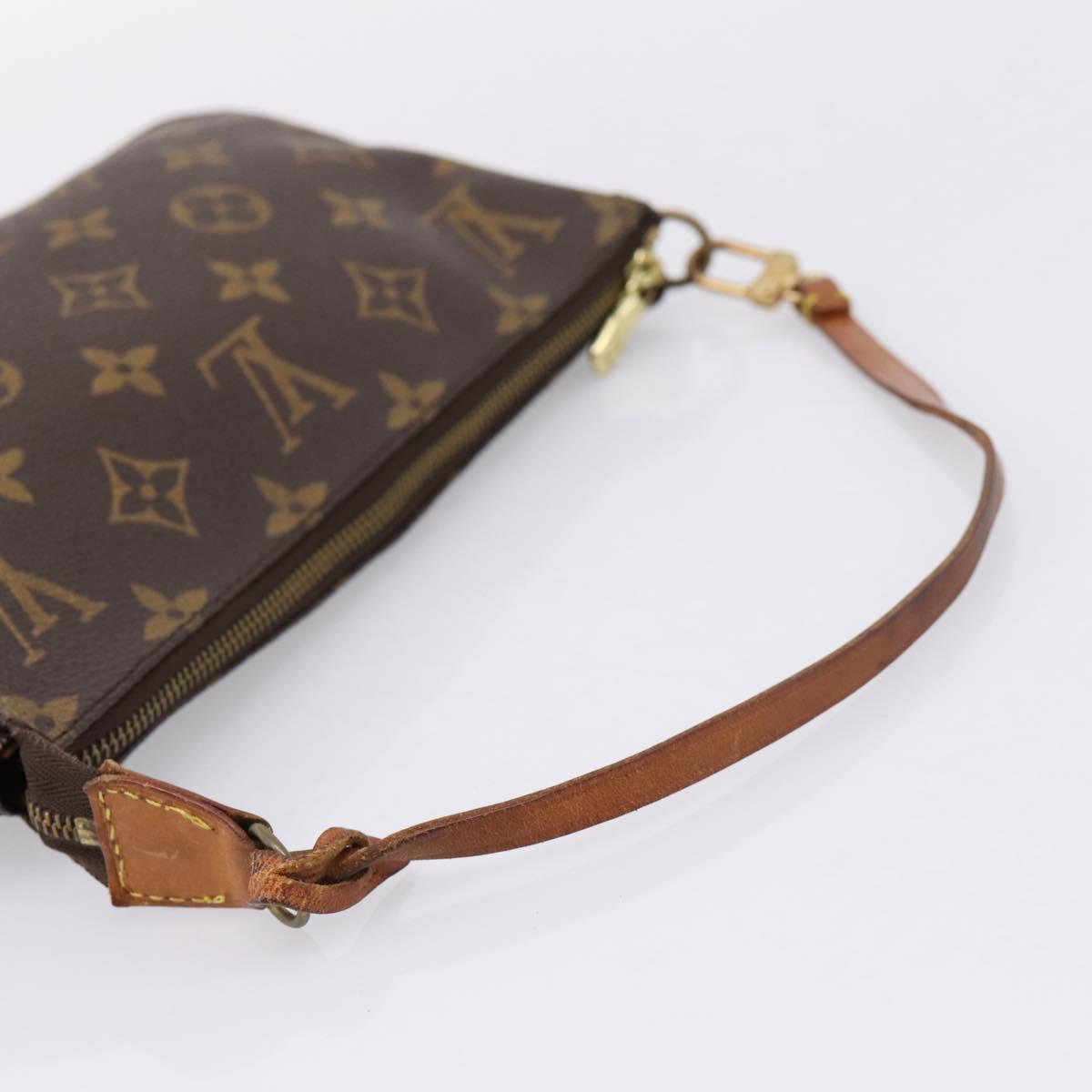 LOUIS VUITTON Monogram Pochette Accessoires Pouch M51980 LV Auth 201001