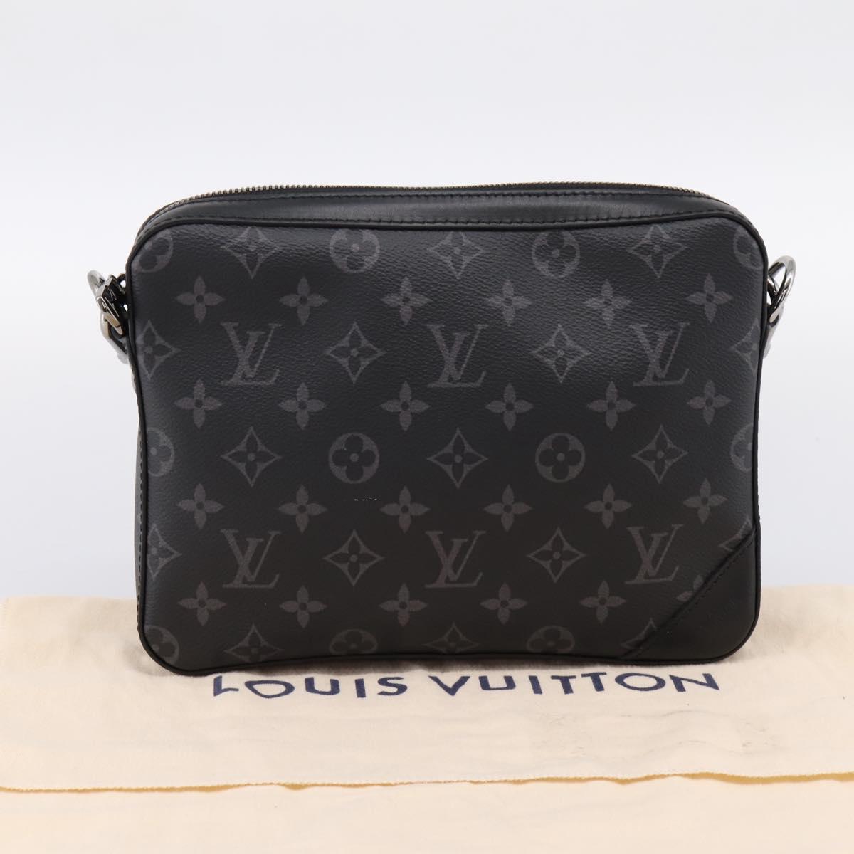 LOUIS VUITTON Monogram Eclipse Trio Messenger Bag M69443 LV Auth 201002M
