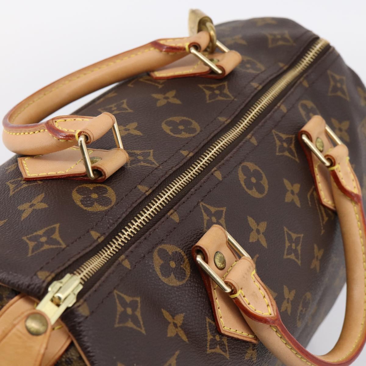 LOUIS VUITTON Monogram Speedy 30 Hand Bag M41526 LV Auth 201005V