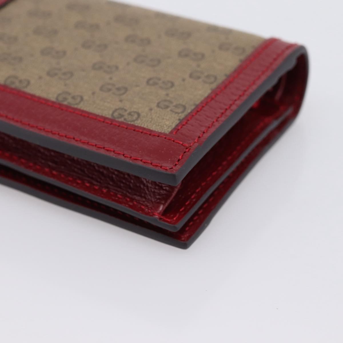 GUCCI Micro GG Supreme Doraemon Compact Wallet PVC Beige 647788 Auth 201012M