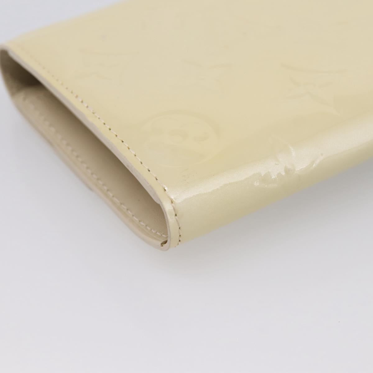 LOUIS VUITTON Vernis Portefeiulle Sarah Wallet Broncorail M91466 LV Auth 201013V