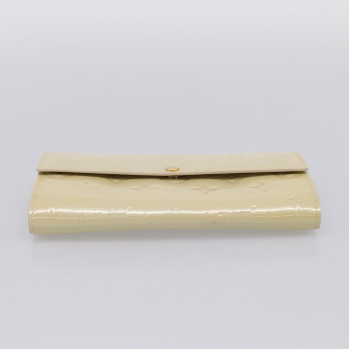 LOUIS VUITTON Vernis Portefeiulle Sarah Wallet Broncorail M91466 LV Auth 201013V