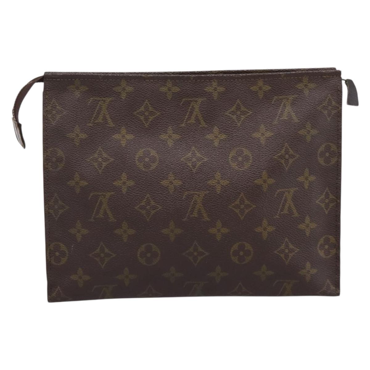 LOUIS VUITTON Monogram Poche Toilette 26 Pouch M47542 LV Auth 201123