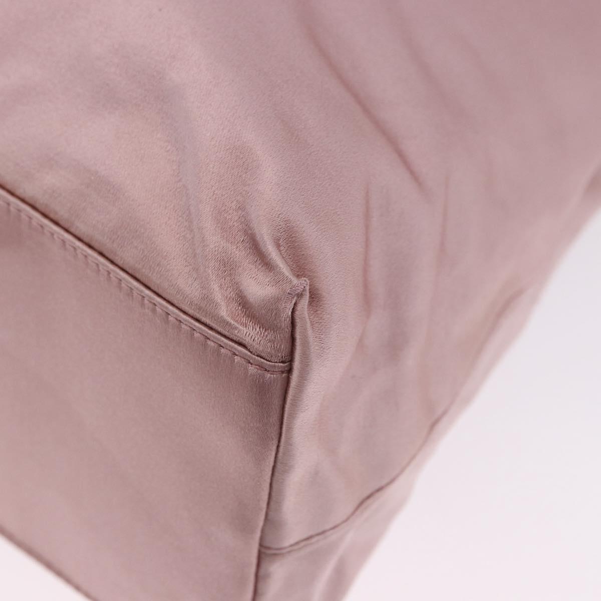 PRADA Shoulder Bag Satin Pink Auth 201126A