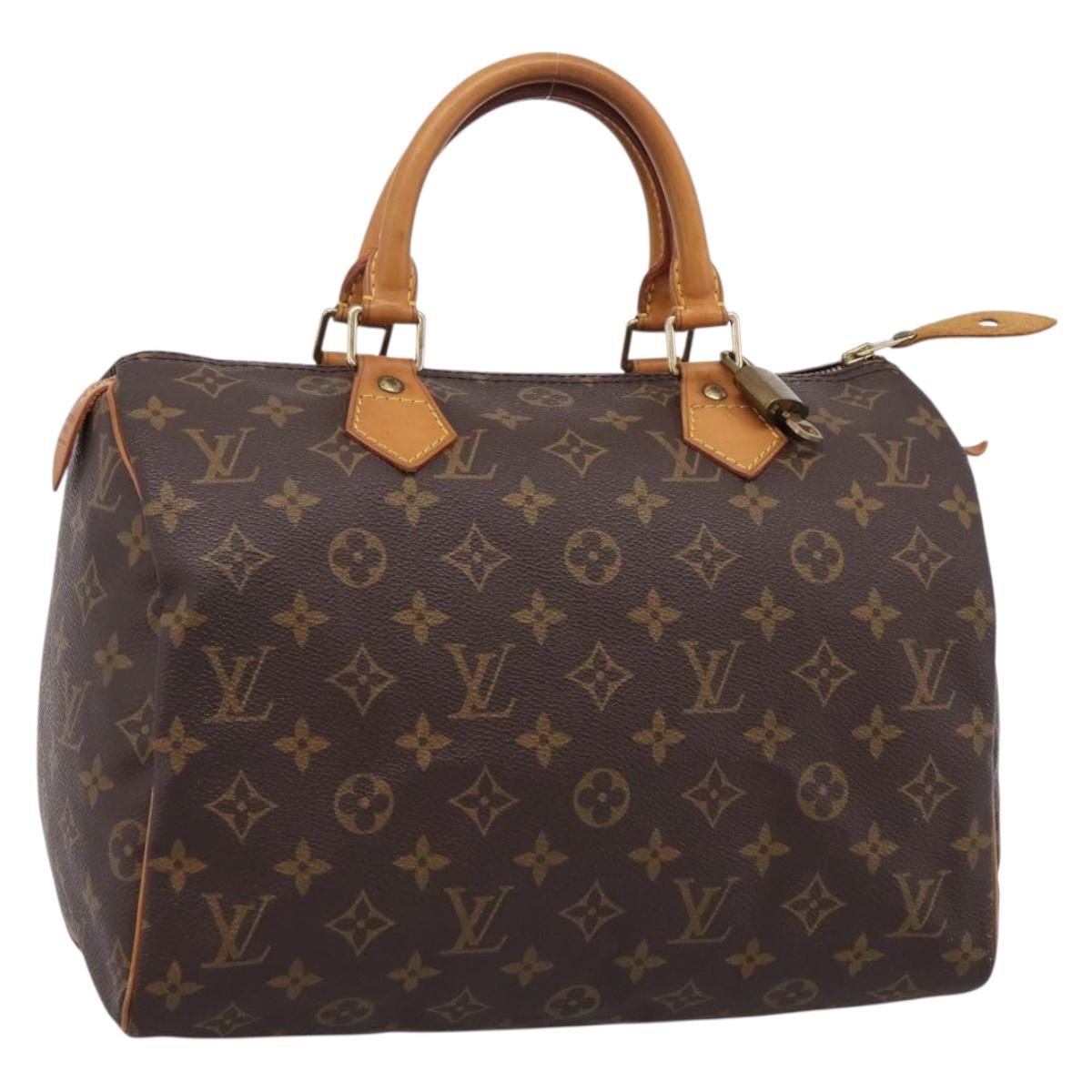 LOUIS VUITTON Monogram Speedy 30 Hand Bag M41526 LV Auth 201127V