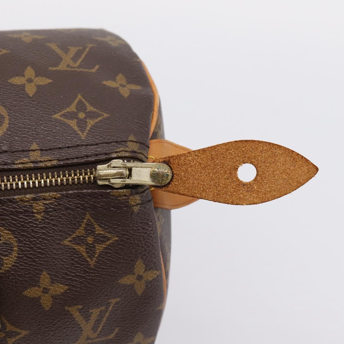 LOUIS VUITTON Monogram Speedy 30 Hand Bag M41526 LV Auth 201127V
