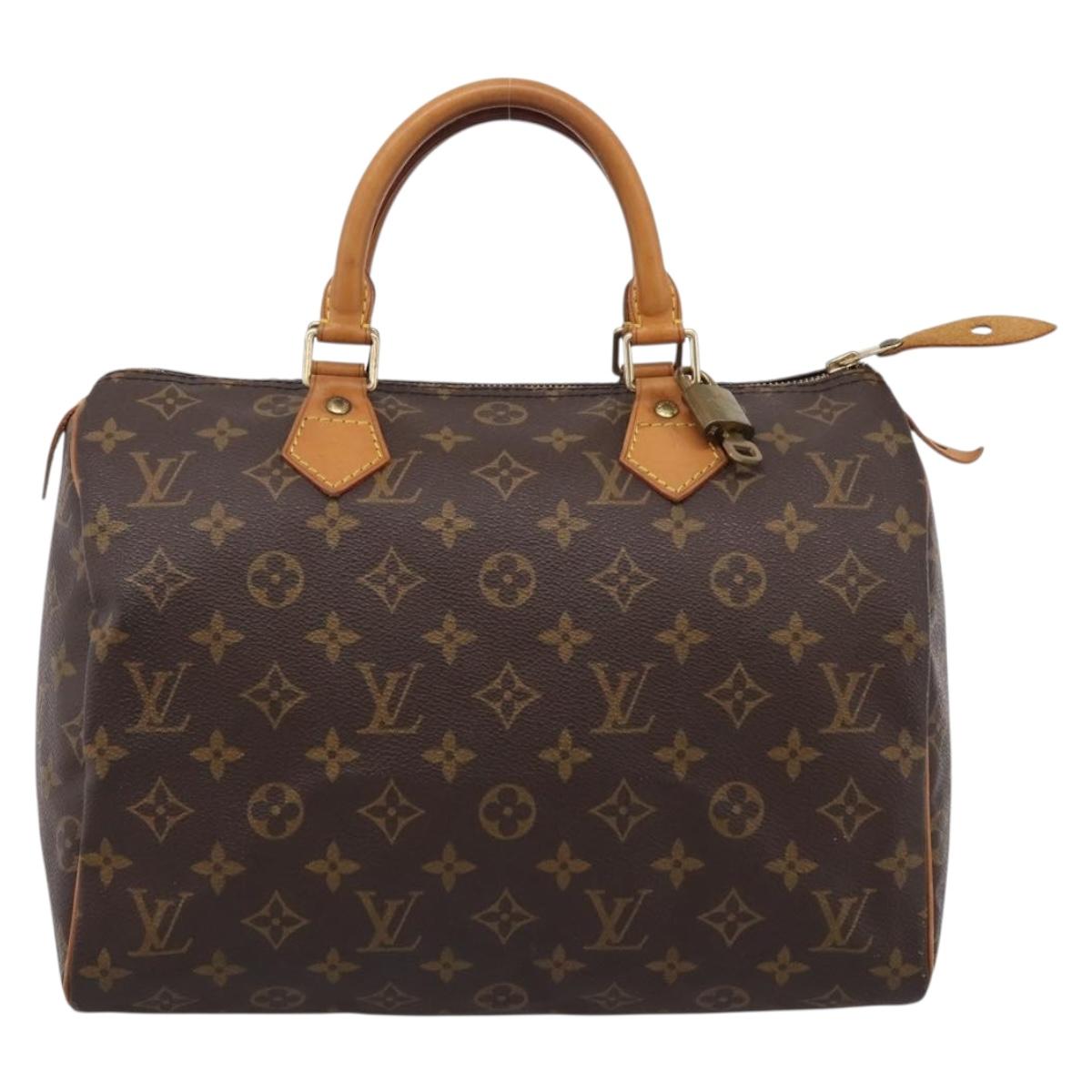 LOUIS VUITTON Monogram Speedy 30 Hand Bag M41526 LV Auth 201127V