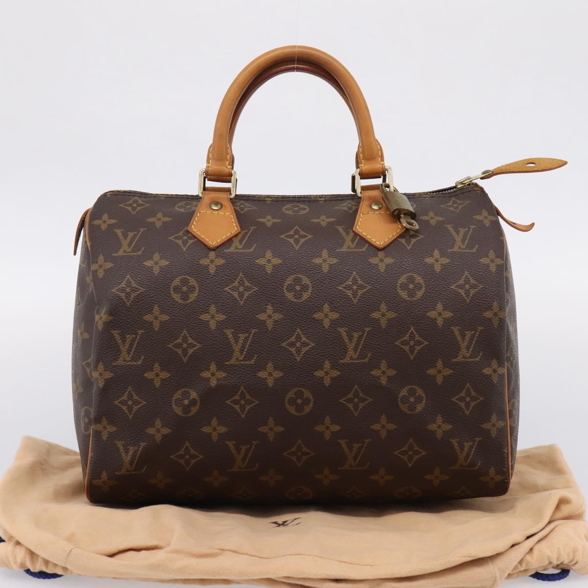 LOUIS VUITTON Monogram Speedy 30 Hand Bag M41526 LV Auth 201127V