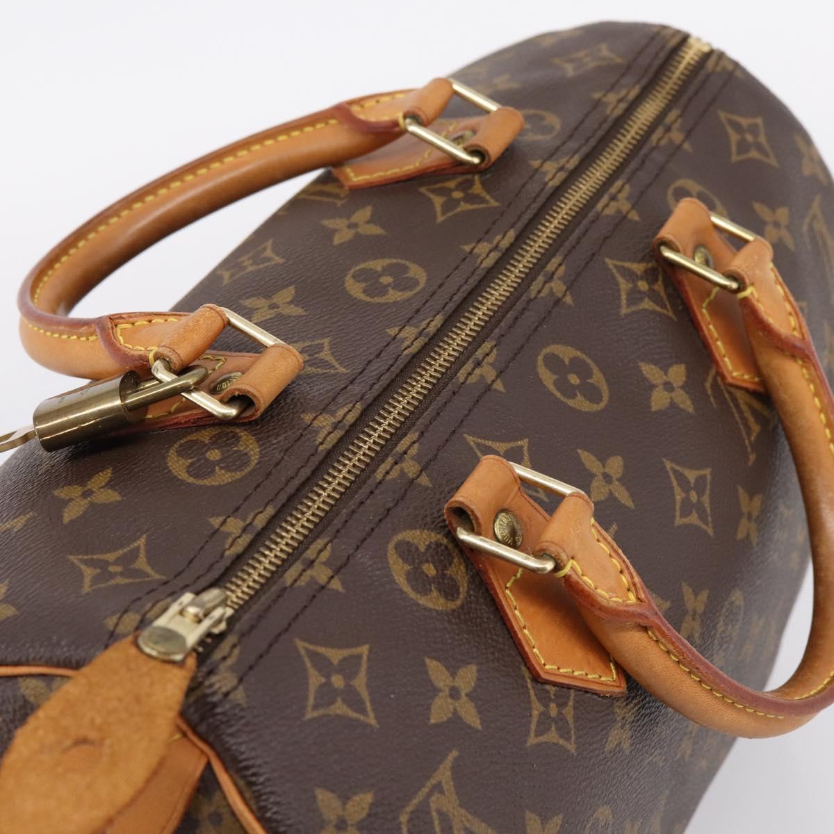 LOUIS VUITTON Monogram Speedy 30 Hand Bag M41526 LV Auth 201127V