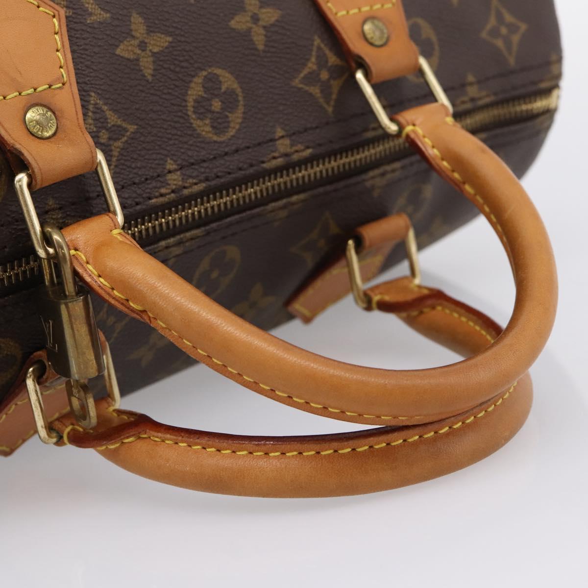 LOUIS VUITTON Monogram Speedy 30 Hand Bag M41526 LV Auth 201127V