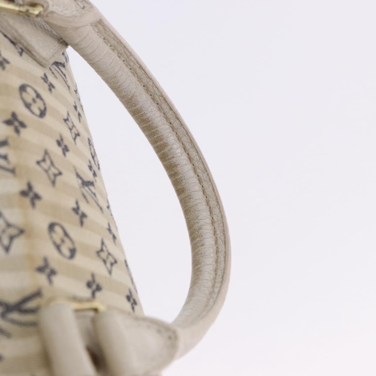LOUIS VUITTON Monogram Mini Lin Croisette Speedy 30 Bag Blue M95500 Auth 201129A
