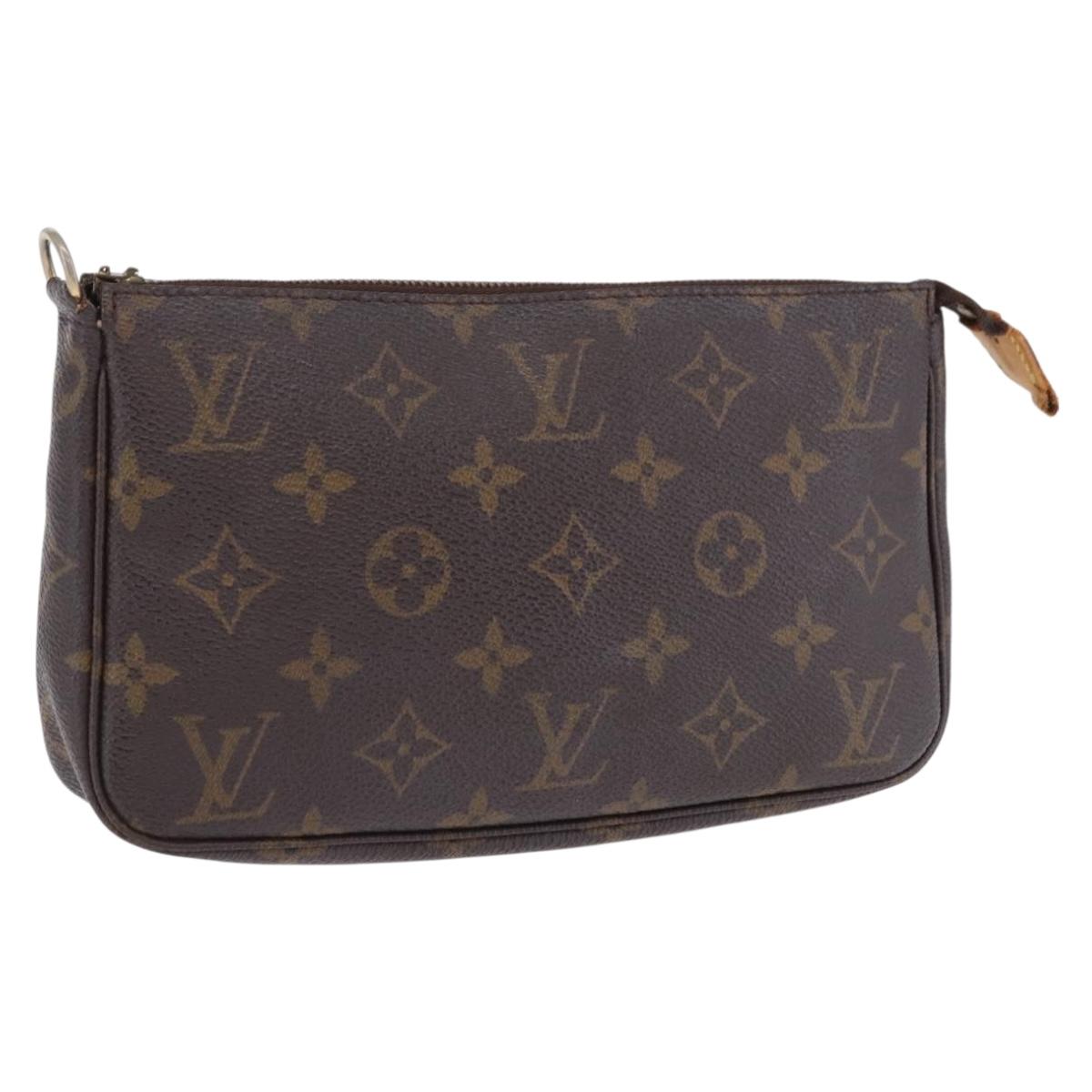 LOUIS VUITTON Monogram Pochette Accessoires Pouch M51980 LV Auth 201130
