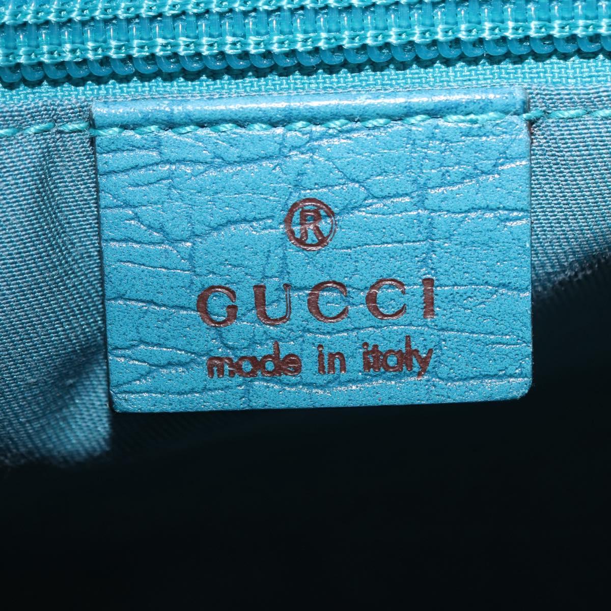 GUCCI GG Supreme Tote Bag PVC Beige Blue 114595 Auth 201138