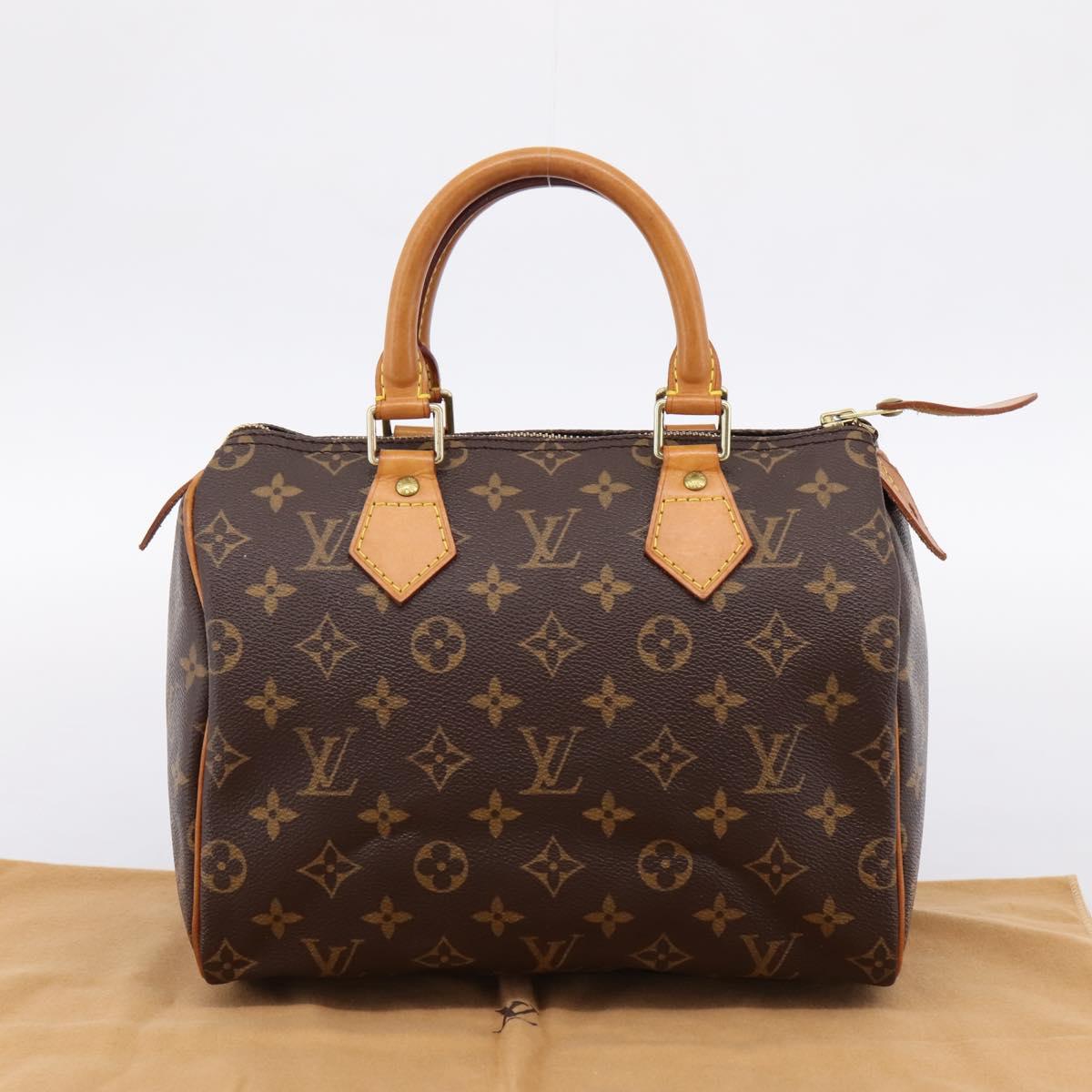 LOUIS VUITTON Monogram Speedy 25 Hand Bag M41528 LV Auth 201143SAV