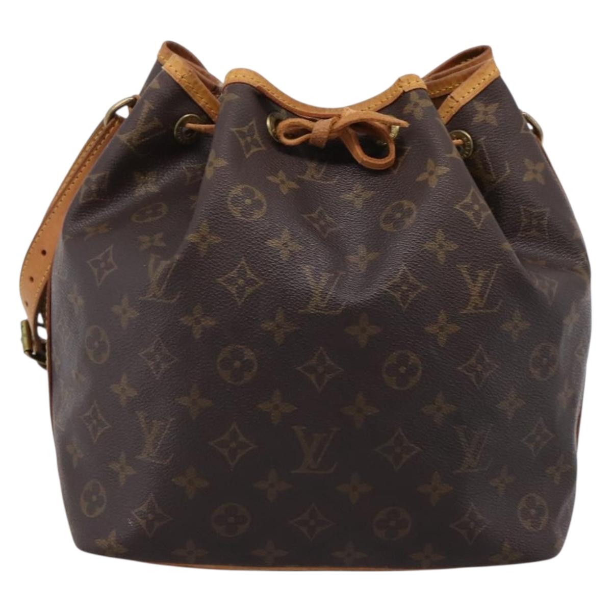 LOUIS VUITTON Monogram Petit Noe Shoulder Bag M42226 LV Auth 201144A
