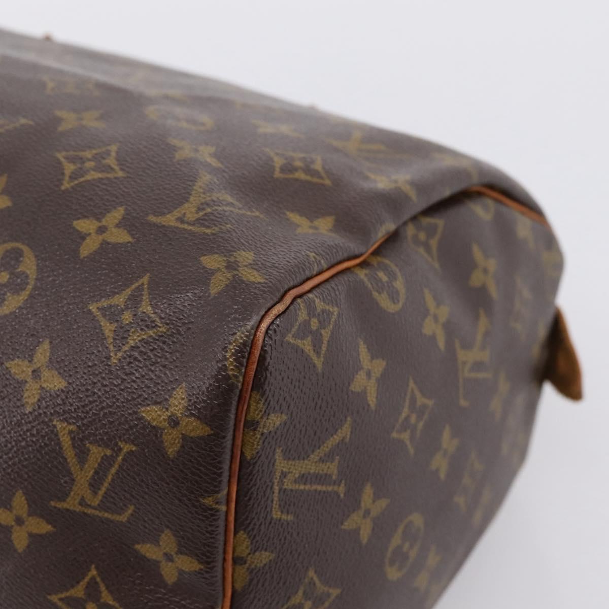 LOUIS VUITTON Monogram Speedy 30 Hand Bag M41526 LV Auth 201146