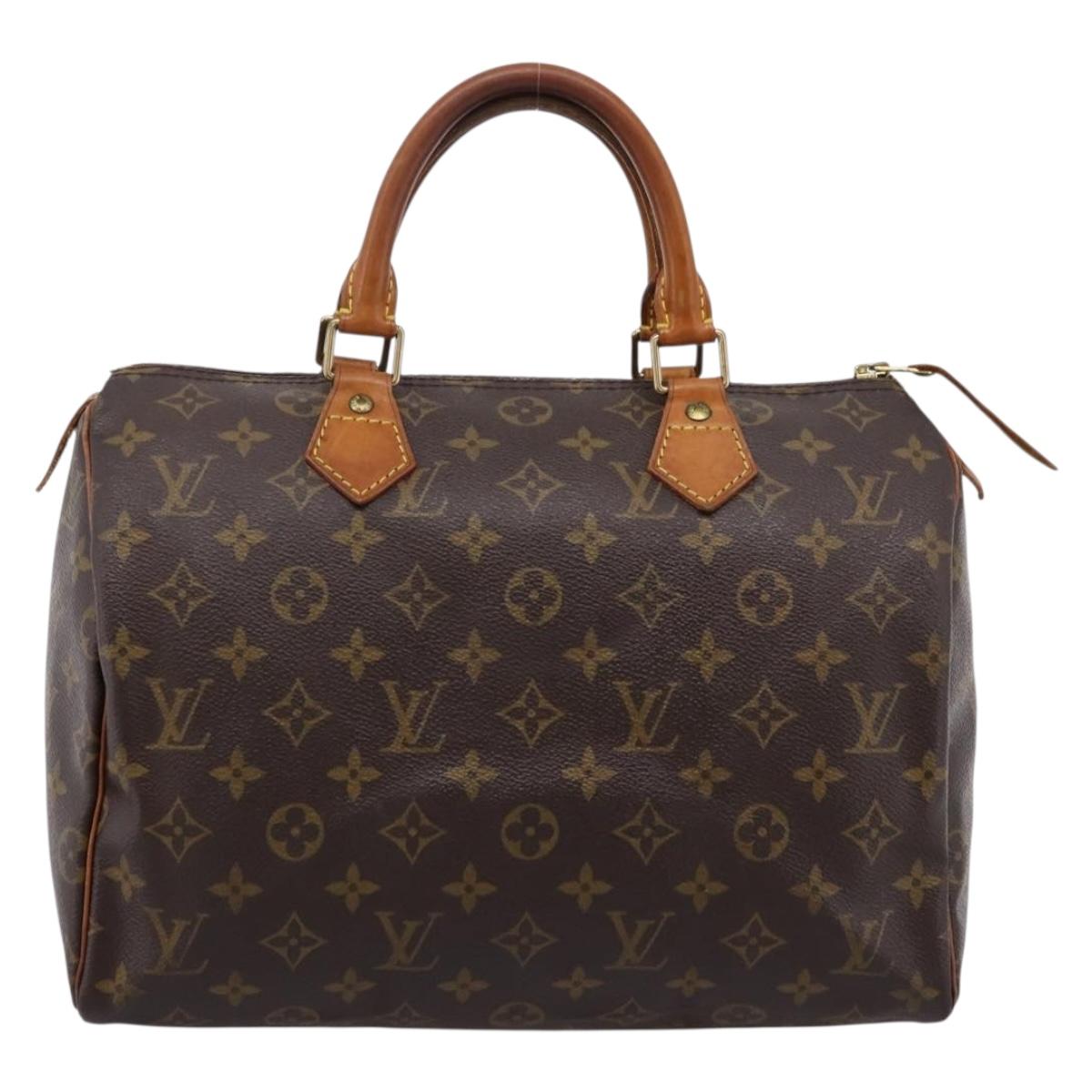 LOUIS VUITTON Monogram Speedy 30 Hand Bag M41526 LV Auth 201146