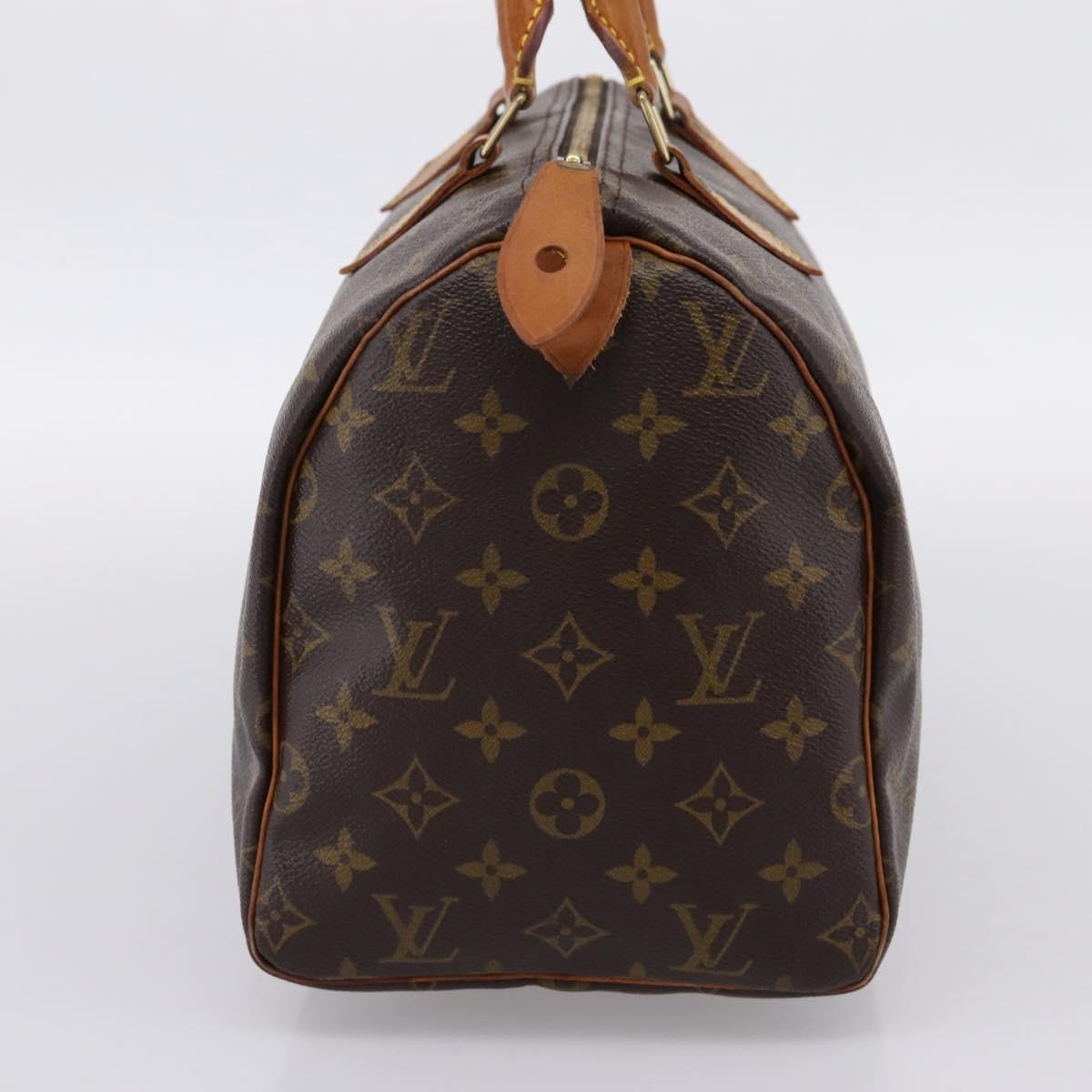 LOUIS VUITTON Monogram Speedy 30 Hand Bag M41526 LV Auth 201146