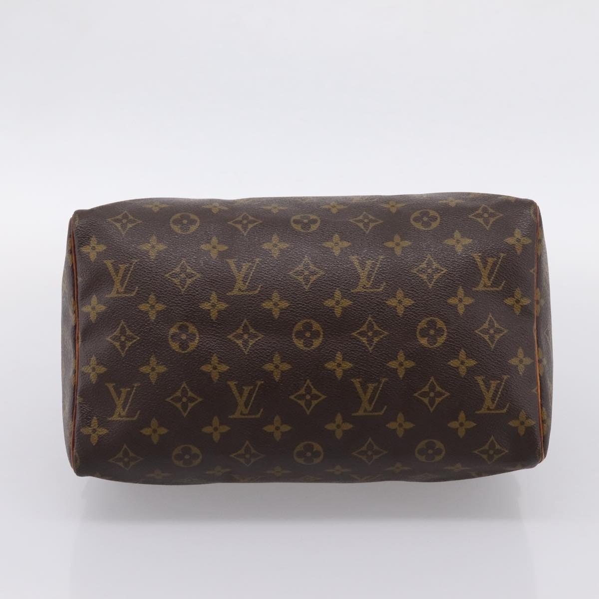 LOUIS VUITTON Monogram Speedy 30 Hand Bag M41526 LV Auth 201146