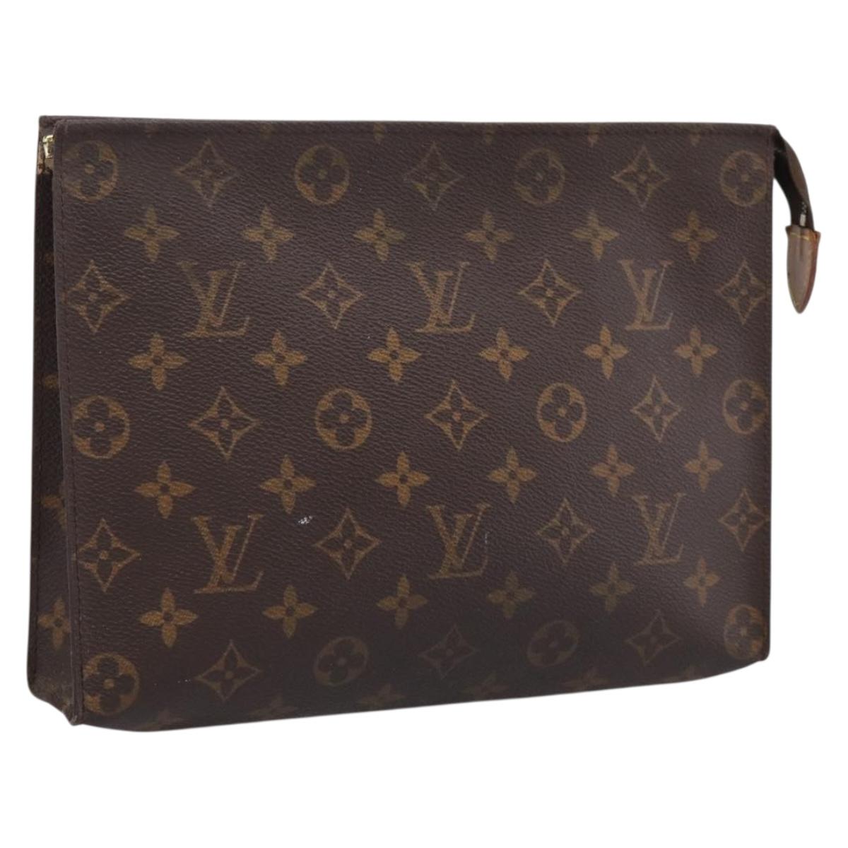 LOUIS VUITTON Monogram Poche Toilette 26 Pouch M47542 LV Auth 201148
