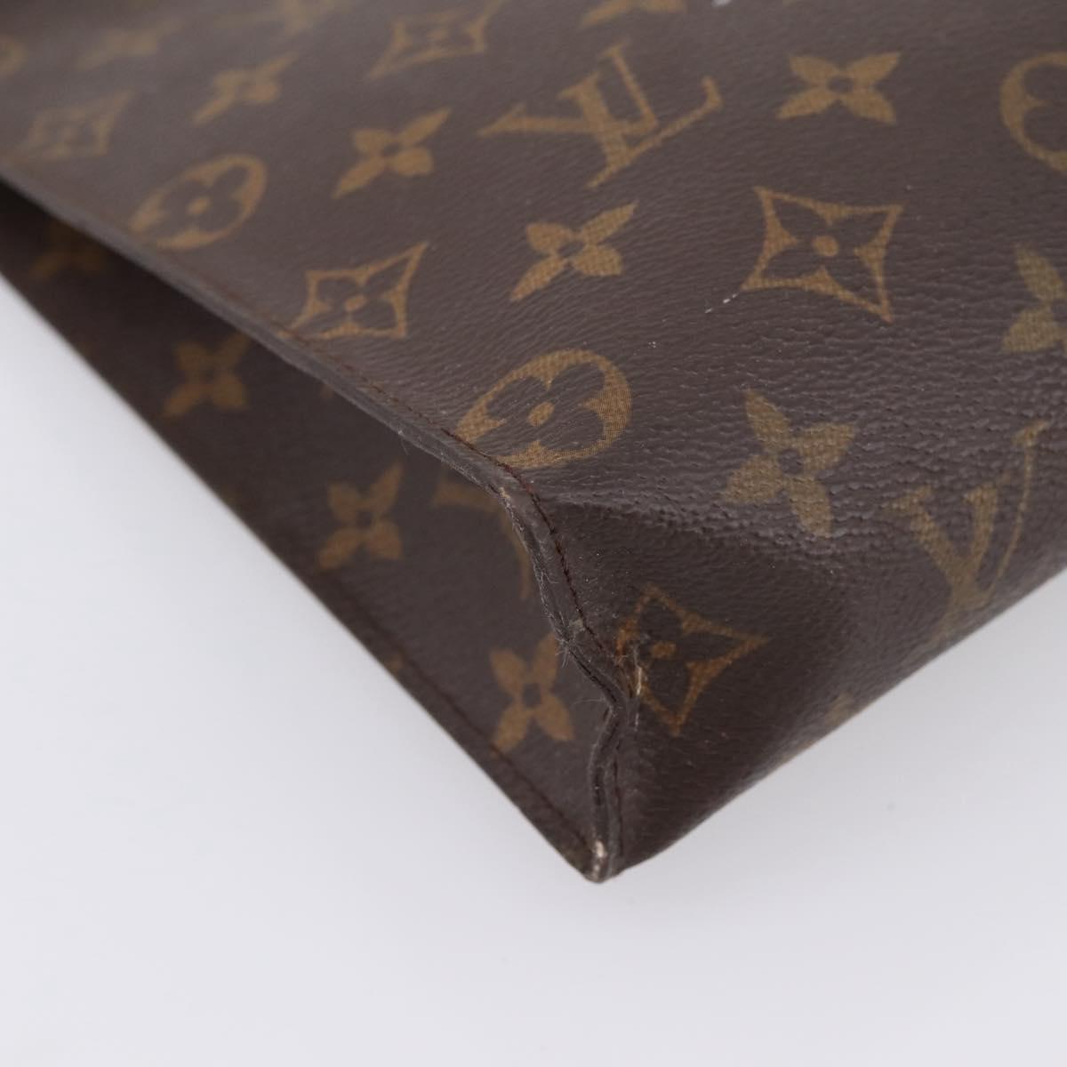 LOUIS VUITTON Monogram Poche Toilette 26 Pouch M47542 LV Auth 201148